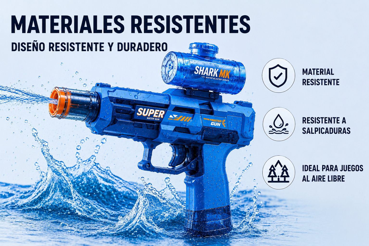 Pistola de agua eléctrica