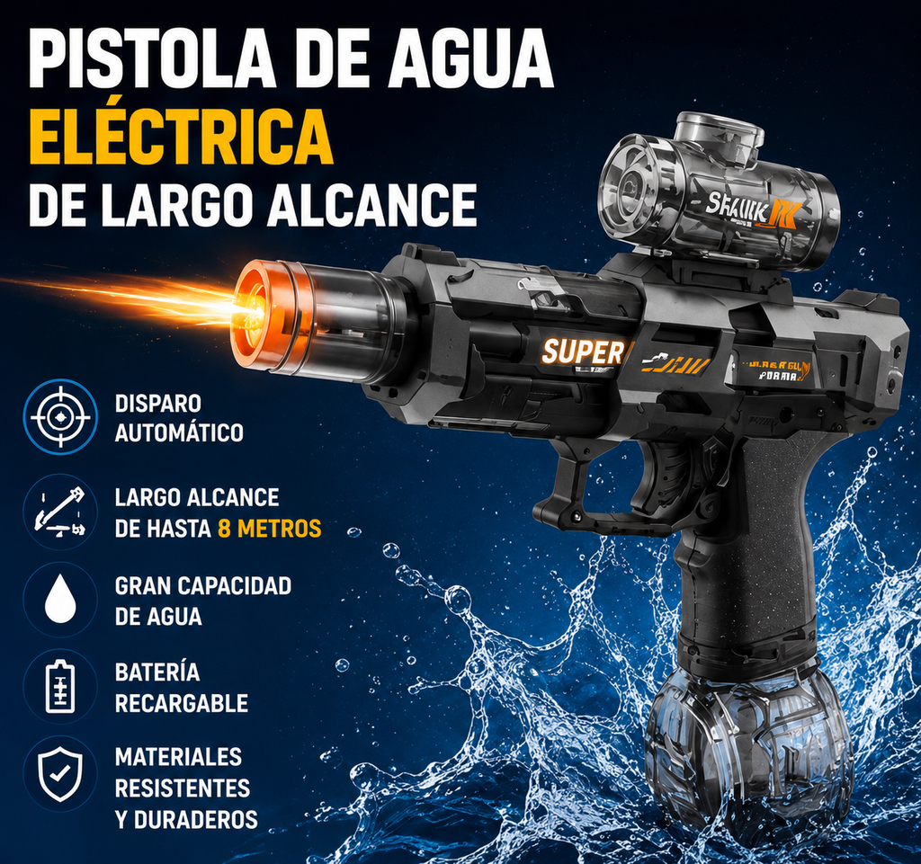 Pistola de agua eléctrica