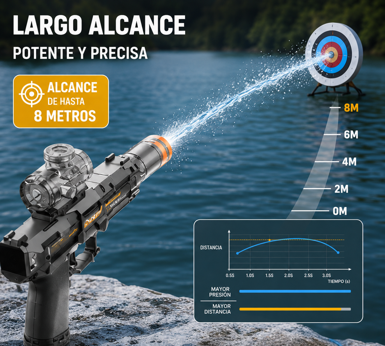 Pistola de agua eléctrica