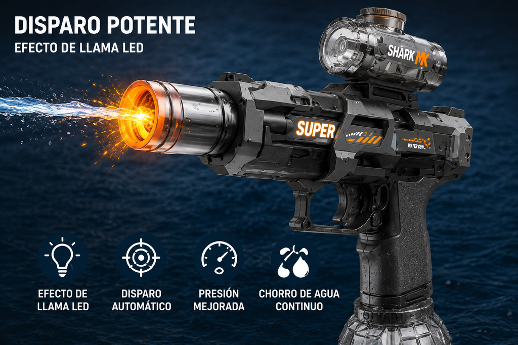 Pistola de agua eléctrica
